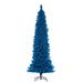 Vickerman 691656 - 5.5' x 22" Flocked Turquoise Pencil Unlit Christmas Tree (K223055)