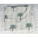 Indian Handmade Palm Tree Cotton Kantha Quilt Bedspread Pure Cotton Bedding Throw Blanket Gudri Beige Color Birds Print Kantha Quilt