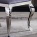 Leatherette Dining Chair with Stainless Steel Legs Set of 2