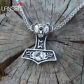 Lanseis – collier avec pendentif marteau Thor pour homme 1 pièce pendentif viking nordique ours