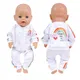 Baby Born Butter Baby Clothes Sports Rainbow Hoodies FJDolls Accessrespiration Outfits 13in