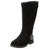 Weitschaftstiefel SHEEGO "Große Größen", Damen, Gr. 41, XL-Schaft, schwarz, Obermaterial: 100% Leder;Einsatz: 100% Textilmaterial, klassisch, Schuhe Reißverschlussstiefel Weitschaftstiefel Reiterstiefel, mit elastischer Zierschnalle
