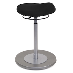 Mayer Sitzmöbel, Pendelhocker mit ergonomisch geformtem Komfortsitz 1101, Brillantschwarz, 1101_EF_30572 Image