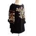 Free People Dresses | Free People Black Dress. Beautiful Embroidery.Sizexs | Color: Black | Size: Xs