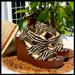 Jessica Simpson Shoes | Jessica Simpson “Siana” Wedge Sandal | Color: Black/Brown | Size: 7.5