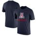 Men's Nike Heathered Navy Arizona Wildcats Team Football Legend T-Shirt