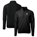 Men's Cutter & Buck Black Michigan State Spartans Big Tall Cascade Eco Sherpa Fleece Quarter-Zip Jacket