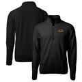 Men's Cutter & Buck Black Wisconsin-Milwaukee Panthers Big Tall Cascade Eco Sherpa Fleece Quarter-Zip Jacket