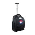 MOJO Black Texas Rangers 19'' Personalized Premium Wheeled Backpack