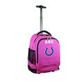 MOJO Pink Indianapolis Colts 19'' Personalized Premium Wheeled Backpack