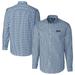 Men's Cutter & Buck Navy Philadelphia Eagles Easy Care Stretch Gingham Big Tall Long Sleeve Button-Down Shirt