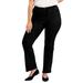 Plus Size Women's Curvie Fit Bootcut Jeans by June+Vie in Black (Size 20 W)
