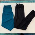 Nike Other | Blue Leggings (Small), Nike Leggings(Xsmall) | Color: Black/Blue | Size: Small And Xsmall