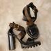 Louis Vuitton Shoes | Louis Vuitton Star Trail Leather Sandals, Size 37 1/2- Color: Brown & Black | Color: Black/Brown | Size: 7.5