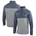 Men's Columbia Navy Penn State Nittany Lions Omni-Wick Rockin' It Quarter-Zip Pullover Jacket
