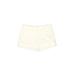 New York & Company Khaki Shorts: White Solid Bottoms - Women's Size 6