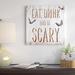 The Holiday Aisle® Eat, Drink & Be Scary by 5by5collective - Gallery-Wrapped Canvas Giclée Print Canvas, Cotton | 18 H x 18 W x 1.5 D in | Wayfair