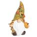 Transpac Resin 8.25 in. Multicolored Harvest Fall Leaves Gnome Figurine - Green, White