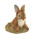 Curious Bunny Outdoor Garden Statue - 6.25" - Brown and White