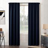 Sun Zero Bergen Theater Grade Extreme Total Blackout Rod Pocket Curtain Panel, Single Panel