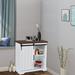 Gracie Oaks 31.9" Tall Corner Accent Cabinet w/ 1 Door For Bathroom, Bedroom, Living Room, Open Style Shelf Cabinet w/ Adjustable | Wayfair