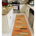 Hand-Woven Winchester Kilim Jasman Orange/Charcoal Runner - 2'9" x 9'8"