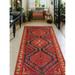 Noori Rug Fine Vintage Distressed Brandon Charcoal/Rust Runner - 4'9" x 10'7"