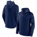 Men's Fanatics Branded Heather Navy St. Louis Blues Authentic Pro Road Tech Full-Zip Hoodie Jacket