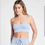 Athleta Intimates & Sleepwear | Athleta Well Rested Rib Sleep Bra In Blue Star Nwt | Color: Blue | Size: Various