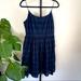 J. Crew Dresses | J Crew 6 Navy Eyelet Layered Spaghetti Strap Dress Midi | Color: Blue | Size: 6