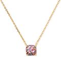Kate Spade Jewelry | Kate Space Gold-Tone Square Glitter Stone Mini Pendant Necklace | Color: Gold | Size: Os