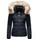 Winterjacke MARIKOO "Lerikaa" Gr. XL (42), blau Damen Jacken Winterjacken