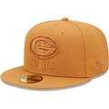 Men's New Era Brown Green Bay Packers Team Color Pack 59FIFTY Fitted Hat