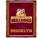 Brooklyn College Bulldogs 36'' x 48'' Children's Mascot Plush Blanket