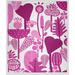 e by design Flower Forest Fleece Blanket Metal | 40 H x 30 W in | Wayfair HF929PK27-30x40