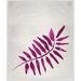 e by design Frond Fleece Blanket Microfiber/Fleece/Microfiber/Fleece | 60 H x 50 W in | Wayfair HF850PK27-50x60