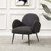 Arm Chair - Safavieh Couture 26.8" Wide Arm Chair Bouclé/Fabric in Black | 31.1 H x 26.8 W x 31.5 D in | Wayfair SFV4790B