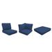 River Brook Indoor/Outdoor 10 Piece Cushion Cover Set Acrylic in Pink/Blue kathy ireland Homes & Gardens by TK Classics | Wayfair CK-RIVER-12A-NAVY