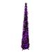 Kurt Adler 5'6" H Slender Purple Artificial Christmas Tree in Indigo | 11 W in | Wayfair HW1872