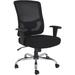 Lorell Mid Back Mesh Task Chair Aluminum/Upholstered/Mesh in Black/Gray | 42.5 H x 29.1 W x 31.1 D in | Wayfair LLR62625