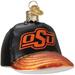 Old World Christmas Oklahoma State Baseball Cap Hanging Figurine Ornament Glass | 2.5 H x 2.5 W x 3.5 D in | Wayfair 60519