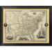Global Gallery 'United States, 1851' by R.M. Martin Framed Graphic Art Plastic in Gray | 26 H x 20 W x 1.5 D in | Wayfair GCF-295618-22-131