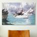 Vault W Artwork 'Fishing Boats, Key West 1903' by Winslow Homer Painting Print on Canvas, Cotton | 8 H x 12 W x 0.75 D in | Wayfair 1245-1PC3-12x8