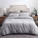 Eider & Ivory™ Fordbridge Jersey Duvet Cover Set Cotton/Jersey Knit/T-Shirt in Gray | King Duvet Cover + 2 King Shams | Wayfair