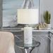 Willa Arlo™ Interiors Oppelo Baiss Modern Marble Thick Stand Table Lamp Marble in White | 25.5 H x 15 W x 15 D in | Wayfair