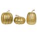 The Holiday Aisle® 8" Glitter Pumpkins Assorted Set in Yellow | 8 H x 9 W x 9 D in | Wayfair C8387BD656594E959F3ACD3BB55E43BB