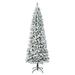 The Holiday Aisle® Pine Flocked/Frosted Christmas Tree Plastic in Green | 34 W in | Wayfair 740734AA5CEE4A7F8A74CB9ECC08E25A