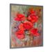 Winston Porter Blooming Poppies VII - Traditional Canvas Wall Decor Metal in Red | 32 H x 16 W x 1 D in | Wayfair CBFC7A5845314CB4A99FE55156019590