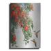Red Barrel Studio® "Hanging Red Roses & Hummers" By Chris Vest, Metal Wall Art, 24"X36" Metal in Green/Red/White | 16 H x 12 W x 0.13 D in | Wayfair