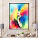 Mercer41 Multicolor Abstract Fashion Woman - Glam Canvas Wall Decor Metal in Blue/Red/Yellow | 40 H x 30 W x 1.5 D in | Wayfair